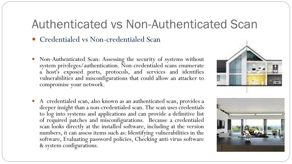 authenticated vs non authenticated scan