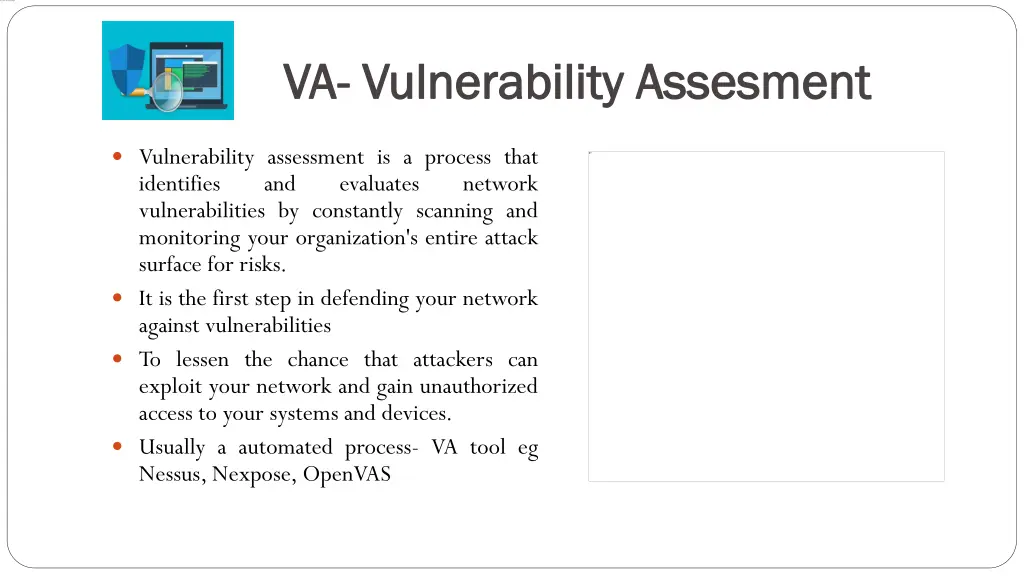 va va vulnerability vulnerability assesment