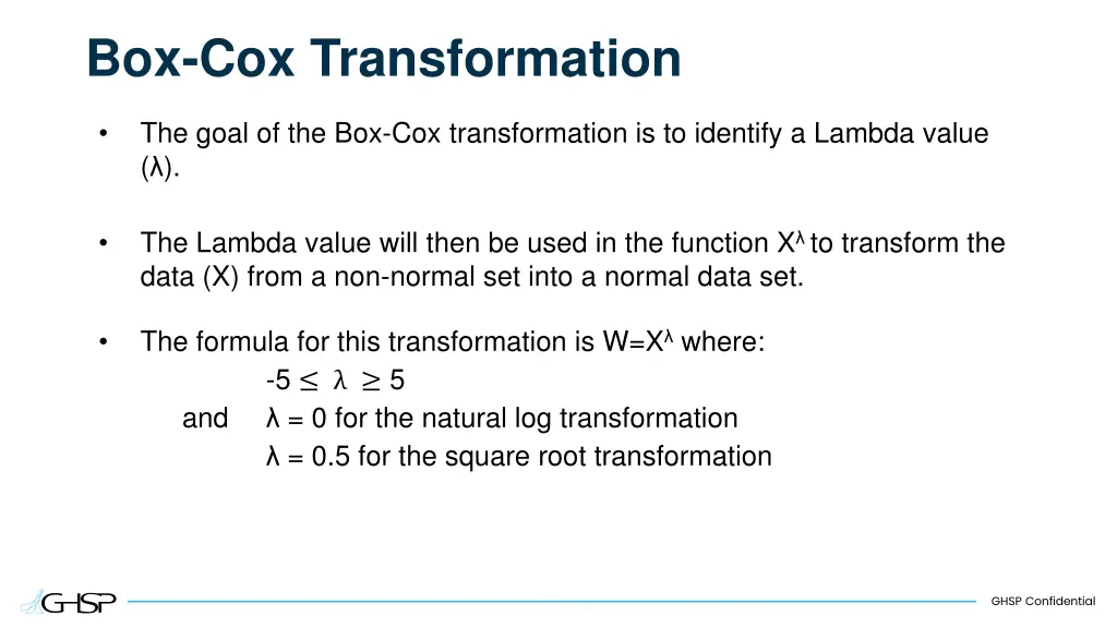 box cox transformation