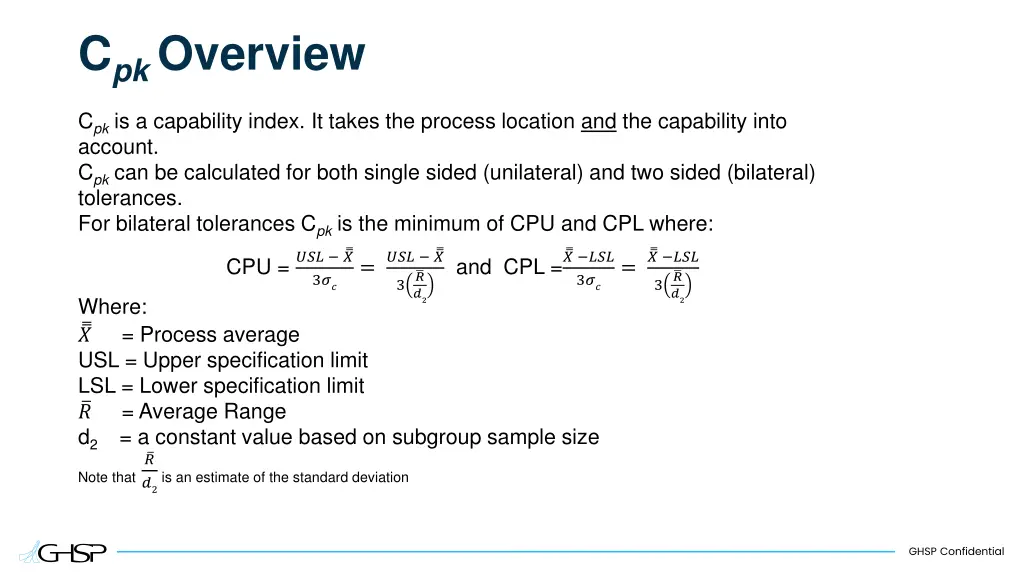 c pk overview