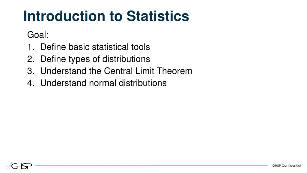 introduction to statistics