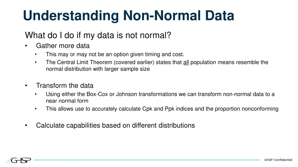 understanding non normal data 1