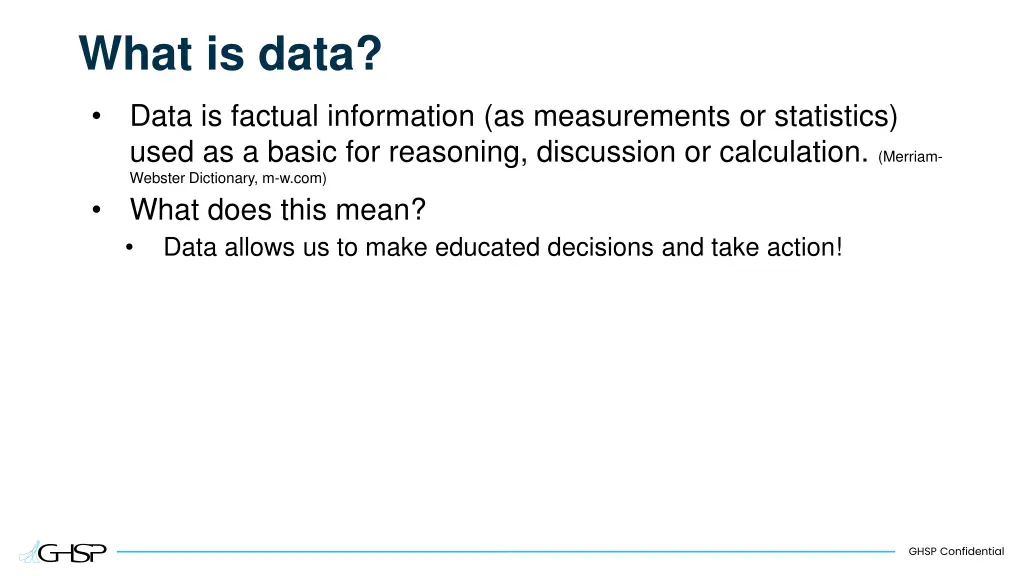 what is data