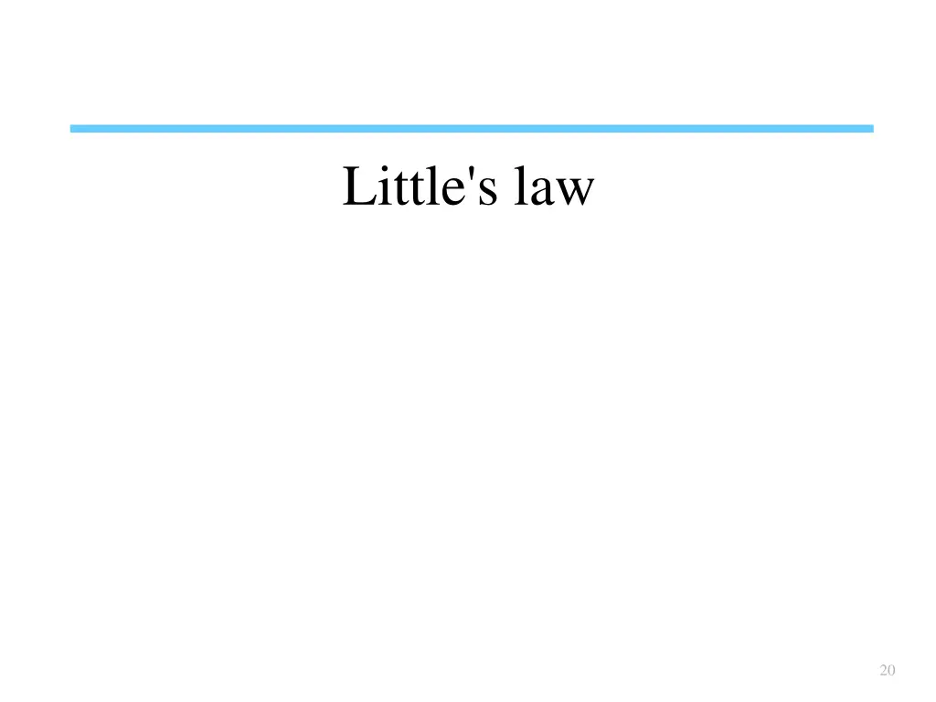 little s law