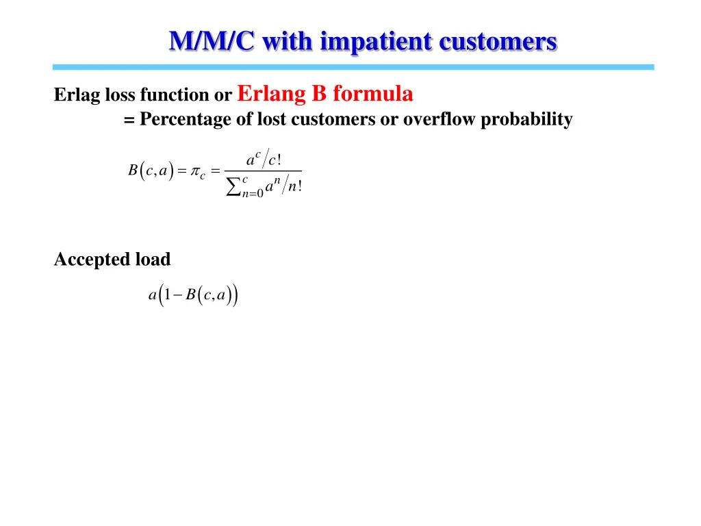 m m c with impatient customers 2