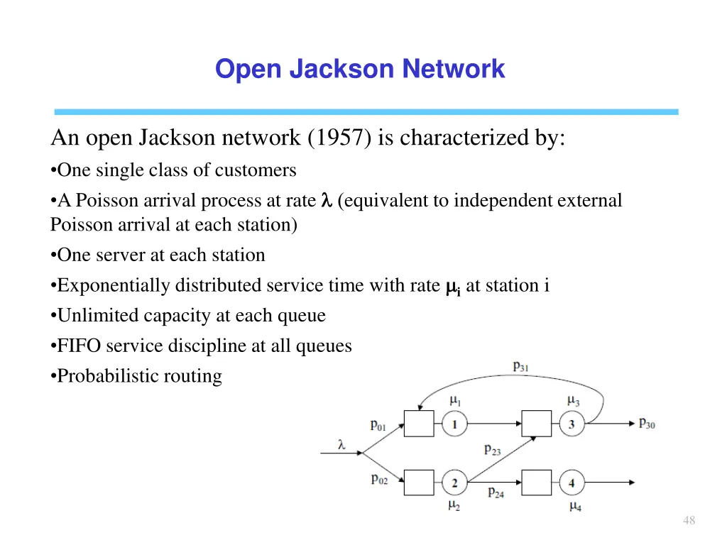 open jackson network