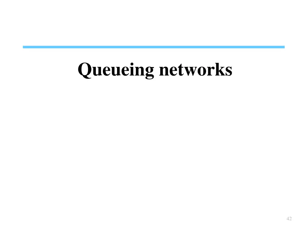 queueing networks