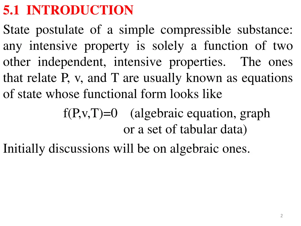 5 1 introduction state postulate of a simple