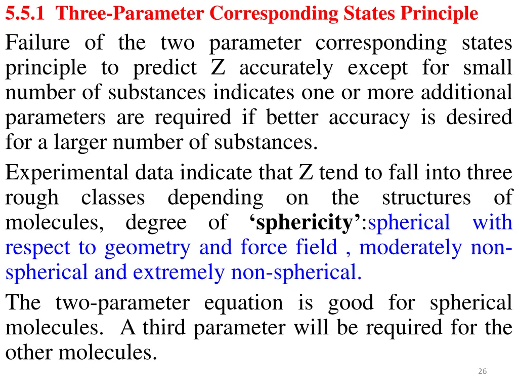 5 5 1 three parameter corresponding states