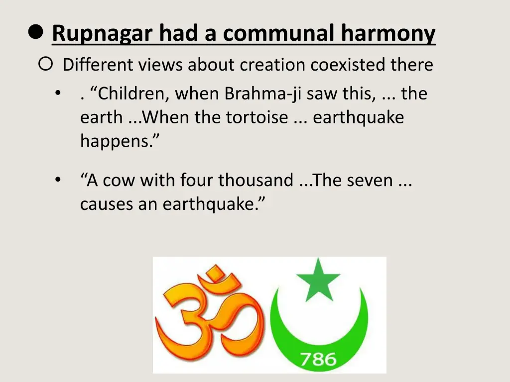 rupnagar had a communal harmony different views