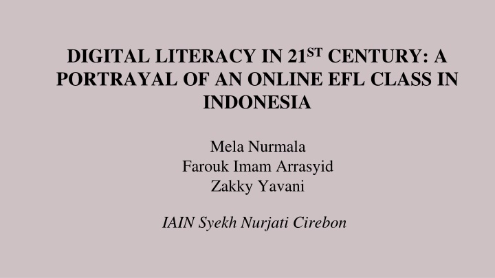 digital literacy in 21 st century a portrayal