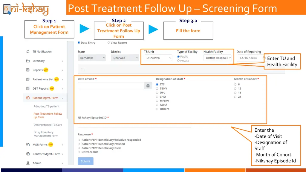 post treatment follow up screening form 2