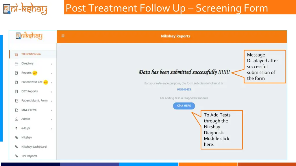 post treatment follow up screening form 5