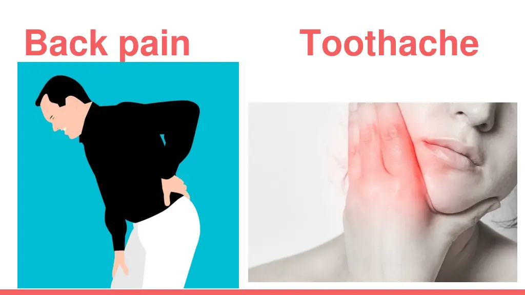 back pain toothache