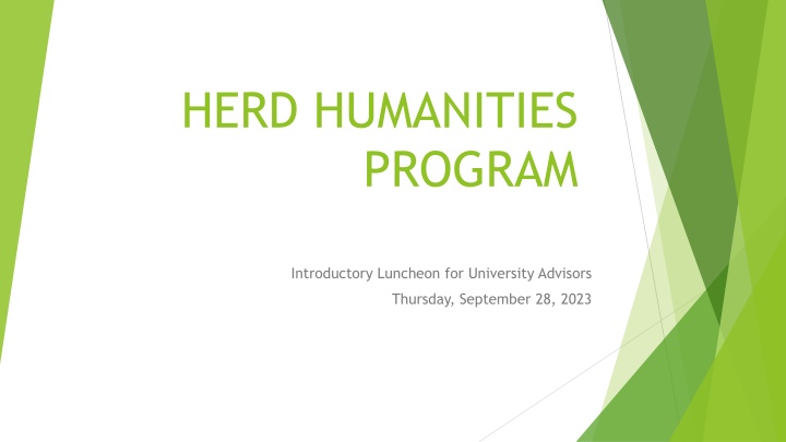 herd humanities program