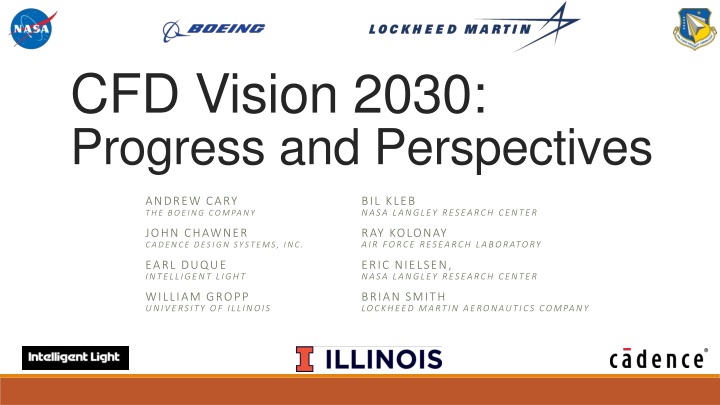 cfd vision 2030 progress and perspectives