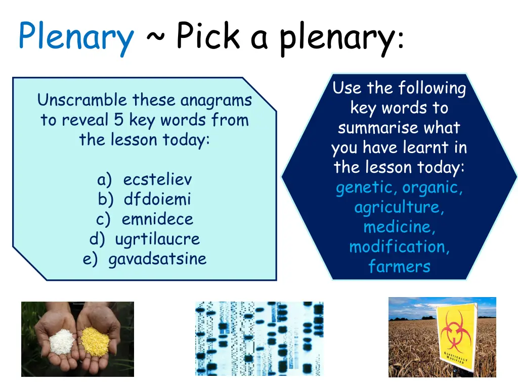 plenary pick a plenary