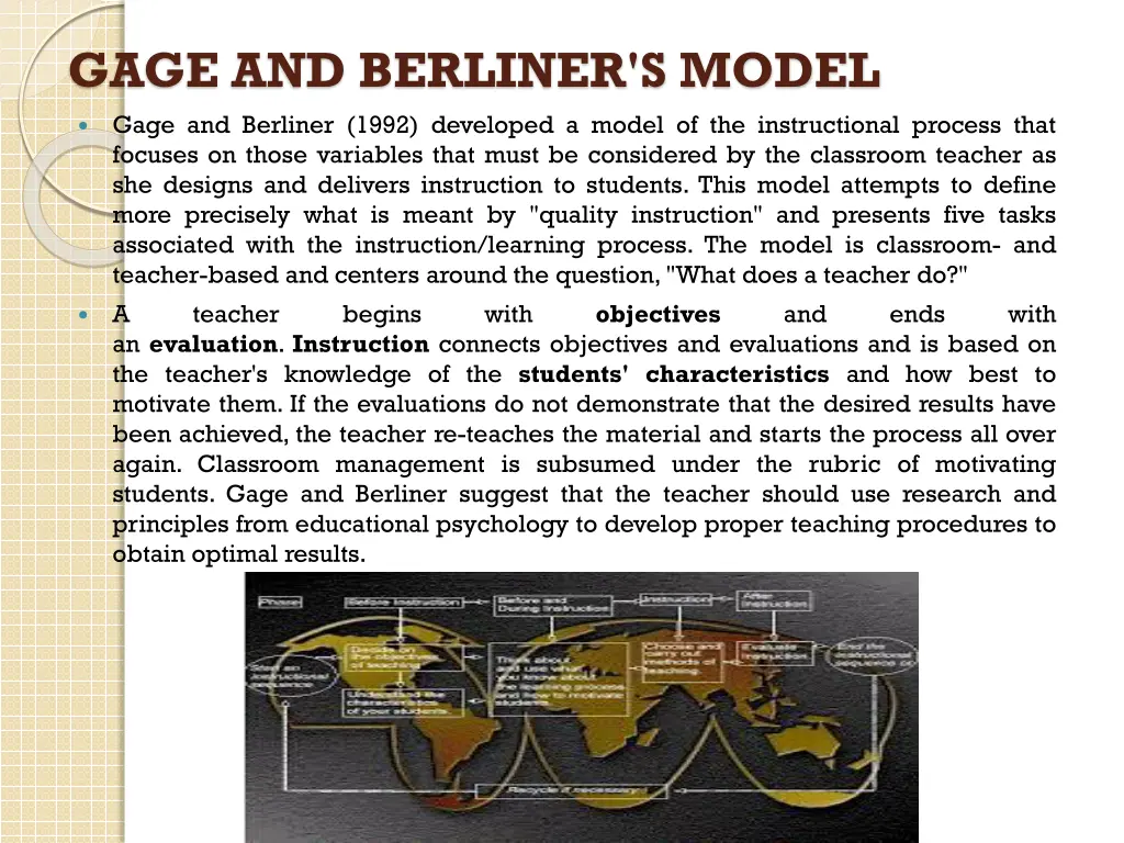 gage and berliner s model gage and berliner 1992