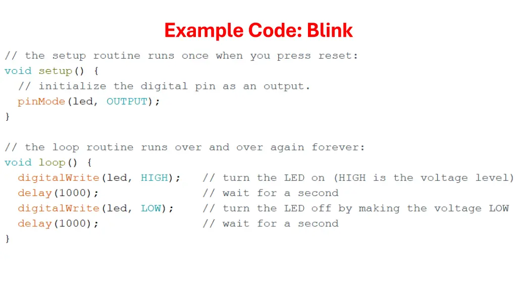 example code blink