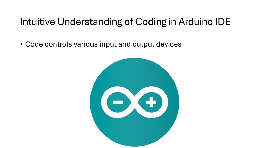 intuitive understanding of coding in arduino ide