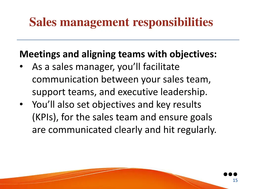 sales management responsibilities 2