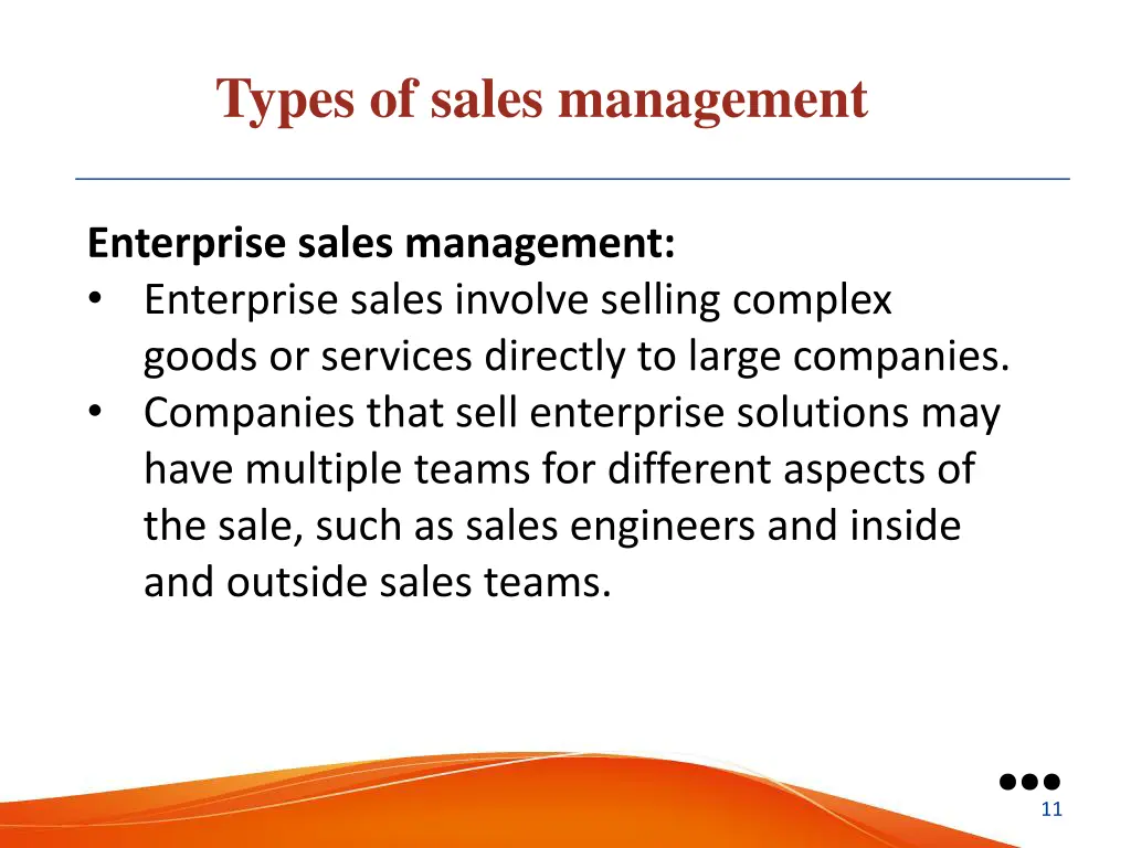 types of sales management 2