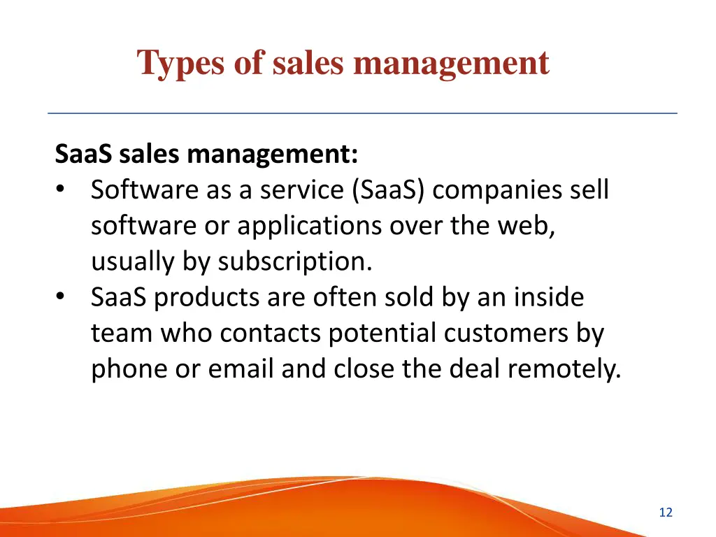 types of sales management 3