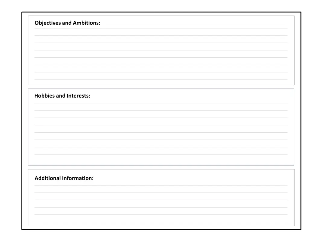 objectives and ambitions 1