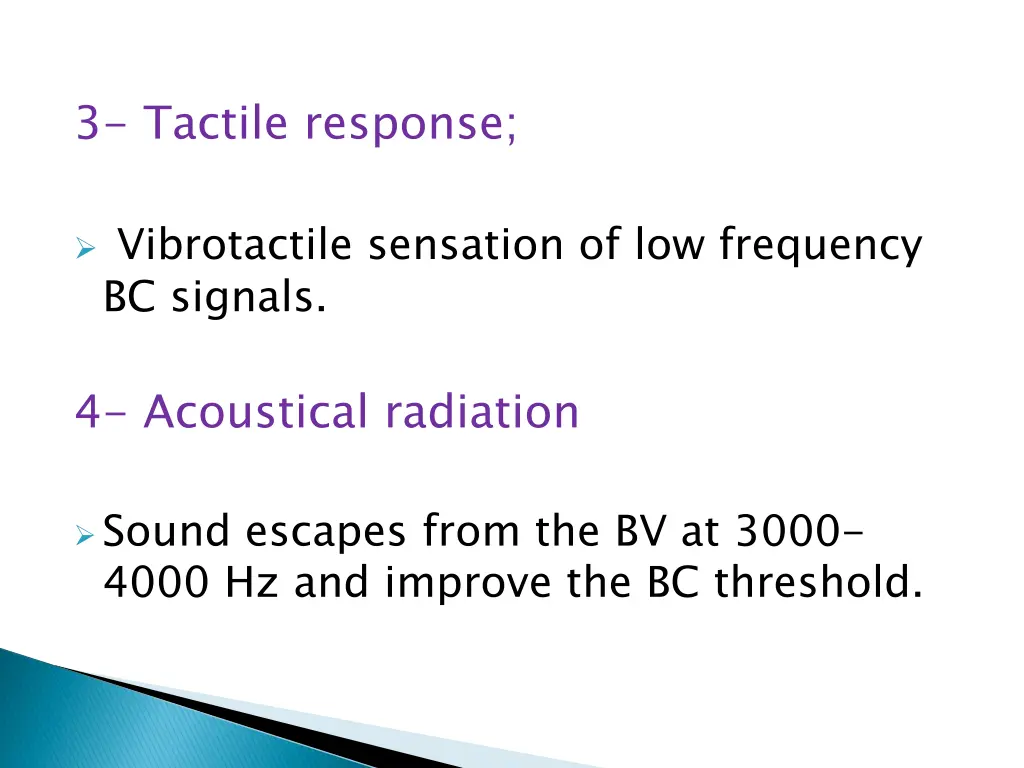 3 tactile response