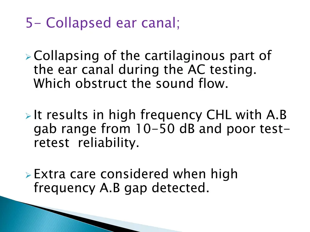 5 collapsed ear canal