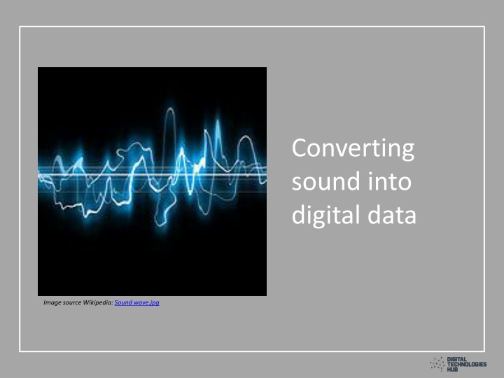 converting sound into digital data