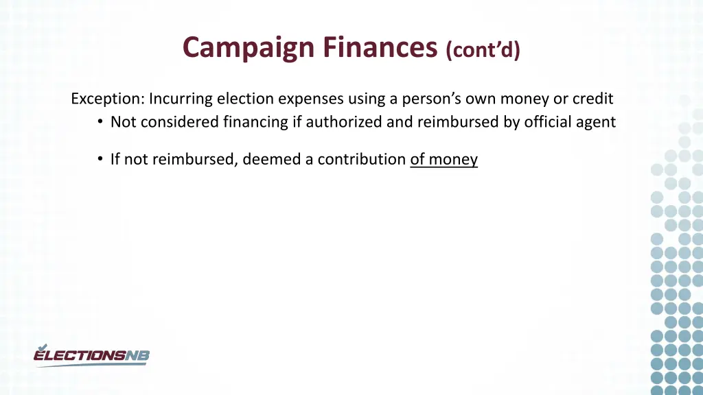 campaign finances cont d 1