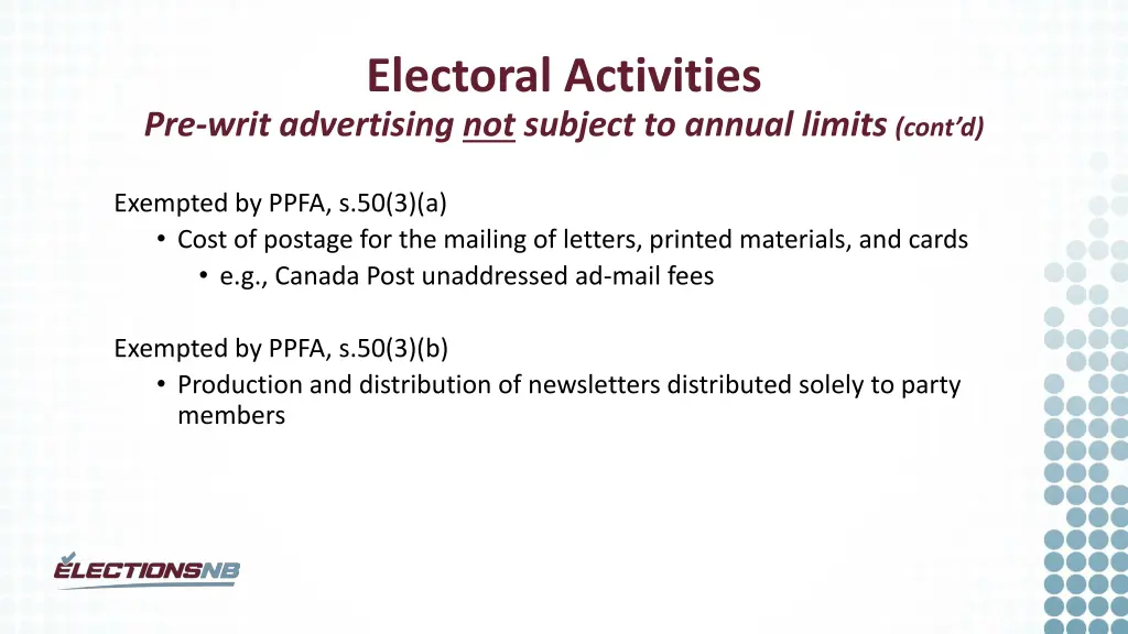 electoral activities 1