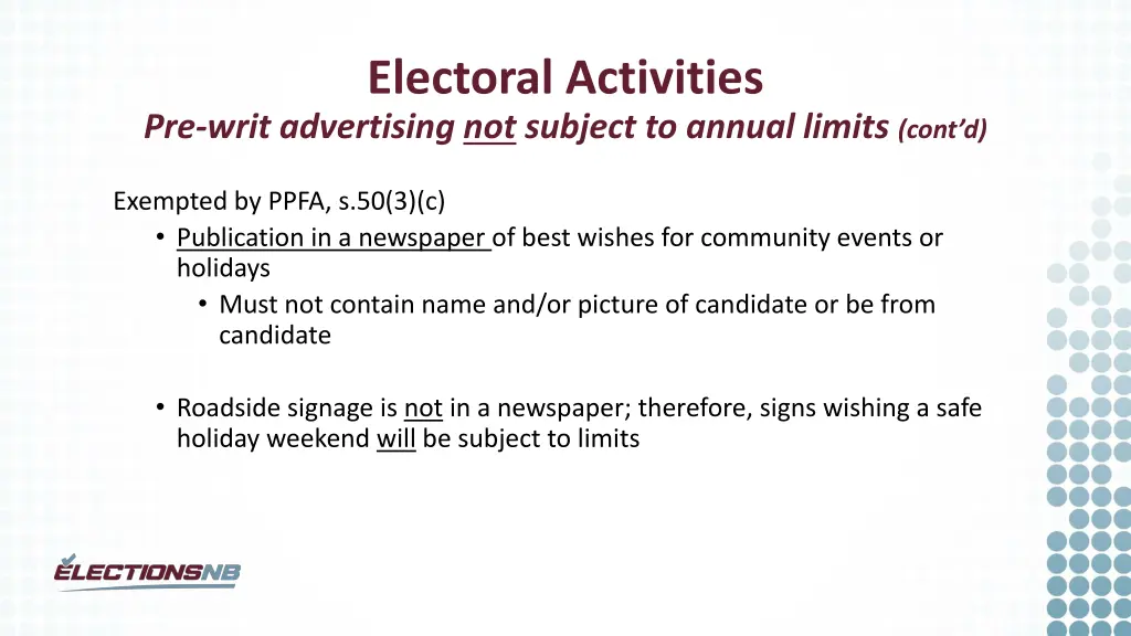 electoral activities 2