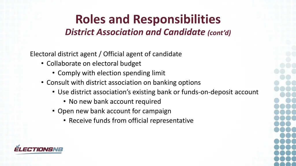 roles and responsibilities district association 3