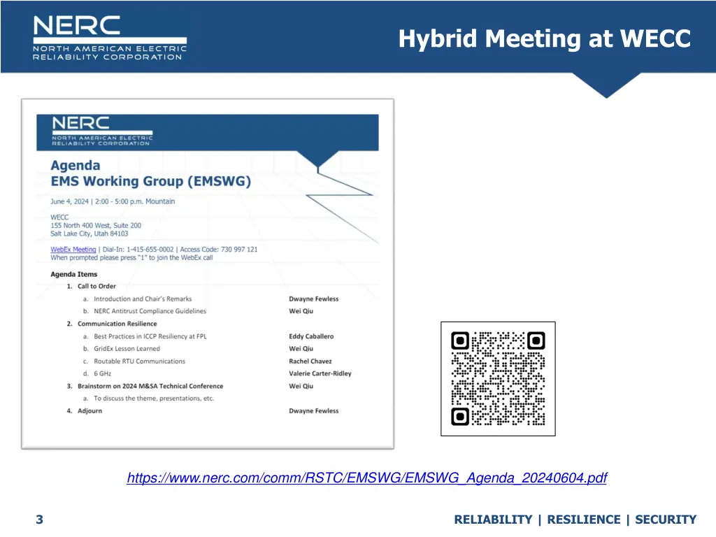 hybrid meeting at wecc