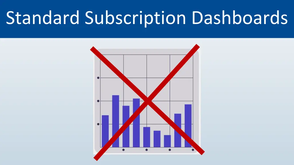 standard subscription dashboards