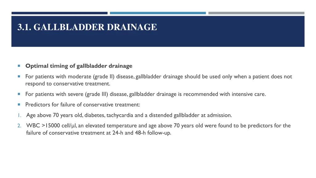 3 1 gallbladder drainage