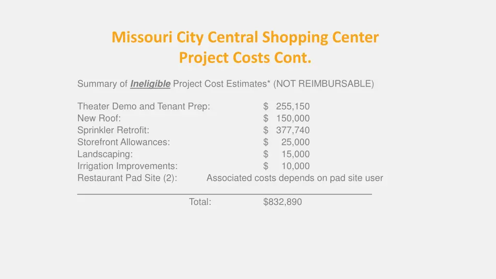 missouri city central shopping center project 1