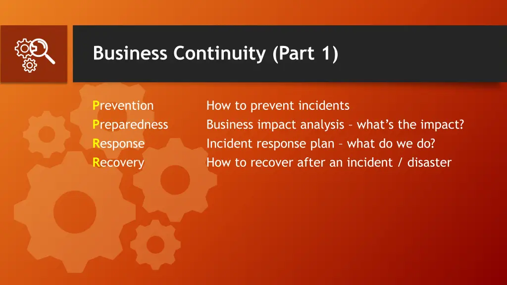 business continuity part 1 1