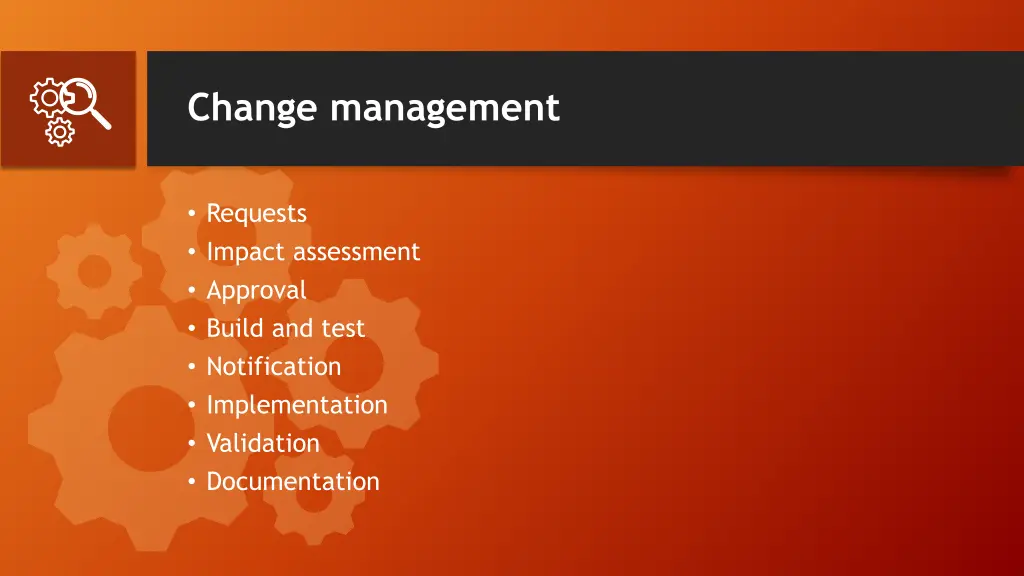 change management