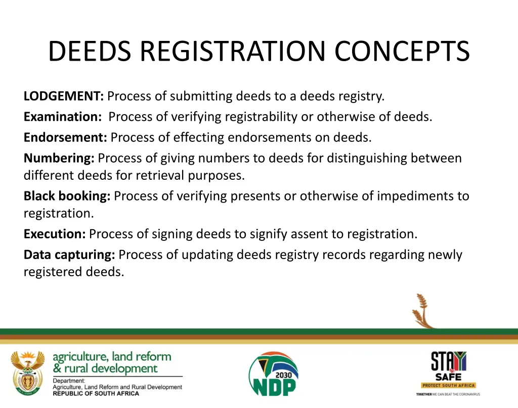 deeds registration concepts