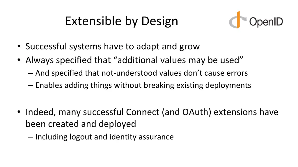 extensible by design