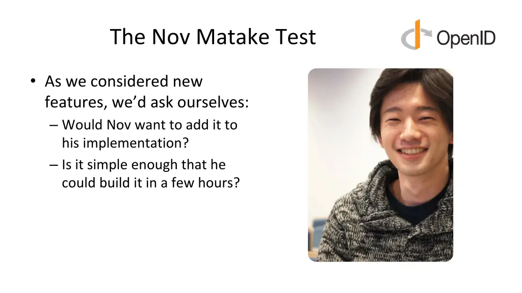 the nov matake test