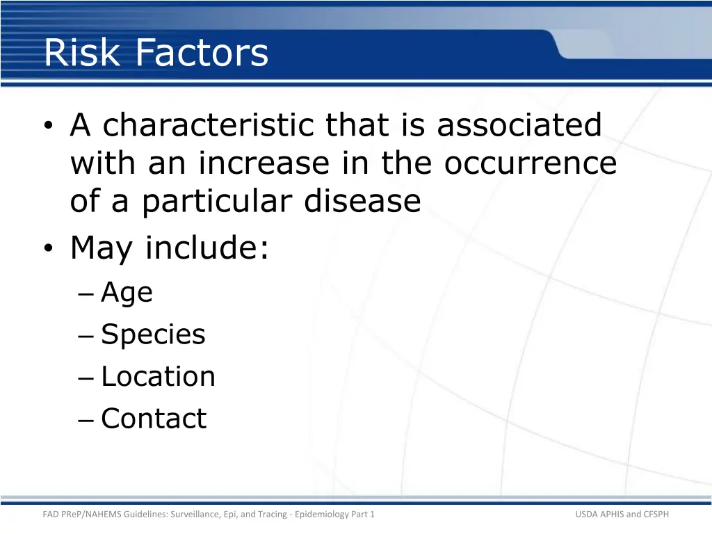 risk factors