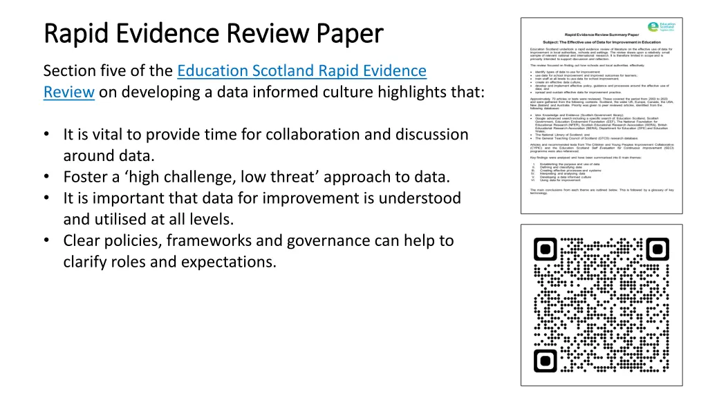 rapid evidence review paper rapid evidence review
