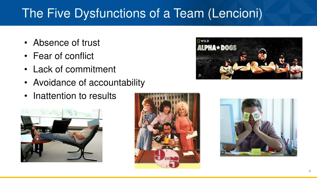 the five dysfunctions of a team lencioni