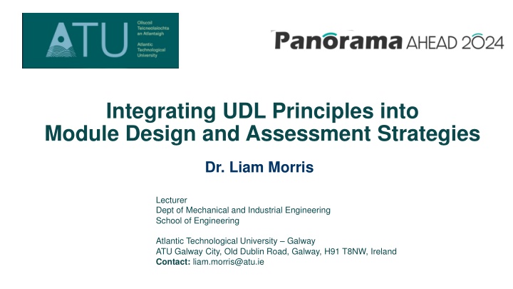 integrating udl principles into module design