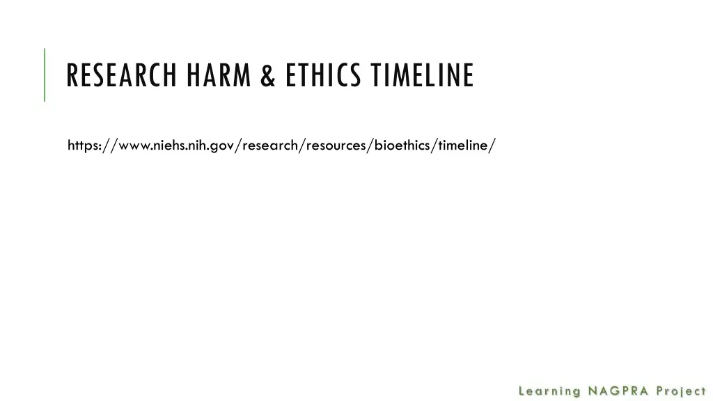 research harm ethics timeline