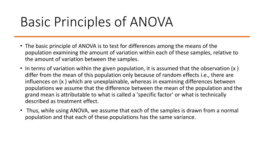 basic principles of anova